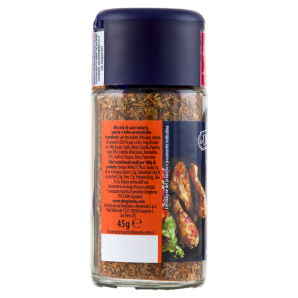 La Drogheria 1880 per Carne con Sale Iodato Rosmarino & Paprika 45 g