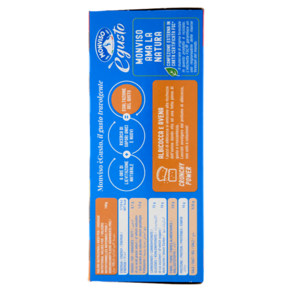 Monviso ègusto Fette Biscottate Albicocca e Avena 300 g