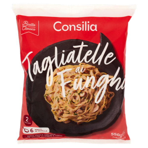Consilia Tagliatelle ai Funghi Surgelate 550 g