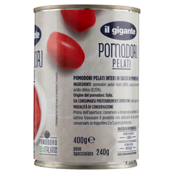 IL GIGANTE Pomodori Pelati 400 g
