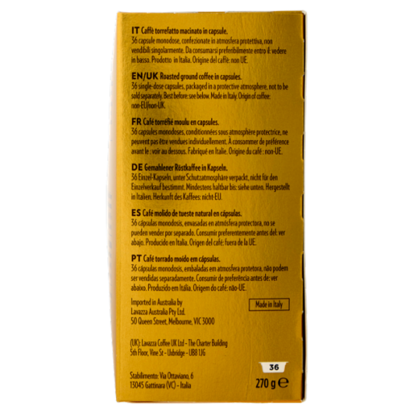 Lavazza A Modo Mio Qualità Oro 36 Capsule 270 g