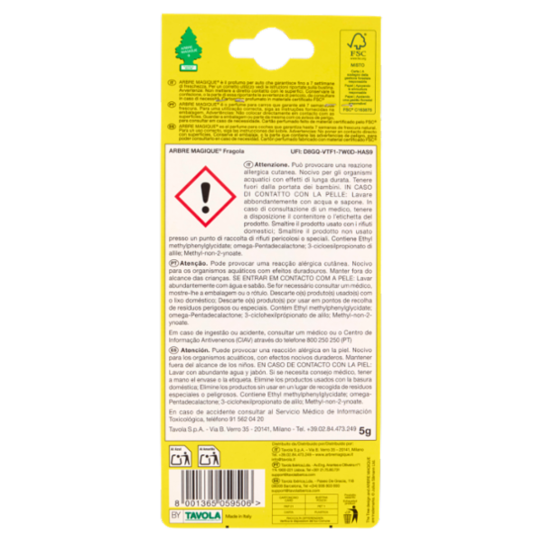 Arbre Magique Profumo per auto Fragola 5 g