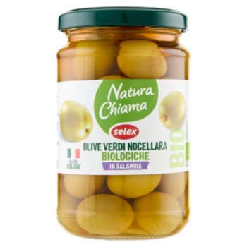 Selex Natura Chiama Olive Verdi Di Nocellara Biologiche In Salamoia 280 g
