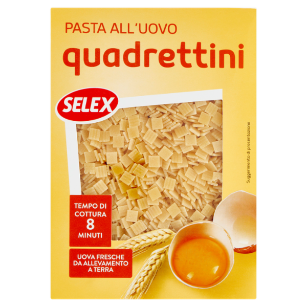 Selex Pasta all'Uovo Quadrettini 250 g