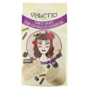 Vialetto Bianco Salato Con Cristalli Di Liquirizia 140 g