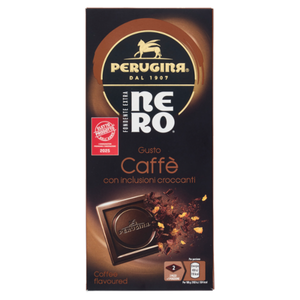 PERUGINA NERO Caffè Tavoletta Cioccolato Fondente Extra 85g