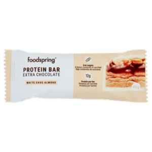 Foodspring Protein Bar Extra Chocolate White Choc Almond 1 x 45 g