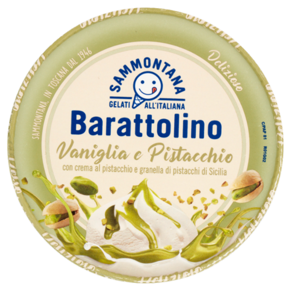 Sammontana Barattolino Delizioso Vaniglia e Pistacchio 500 g