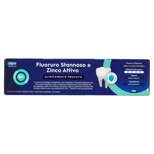 Oral-B Advanced Dentifricio Prevenzione Tartaro Microgranuli Attivi 75 ml