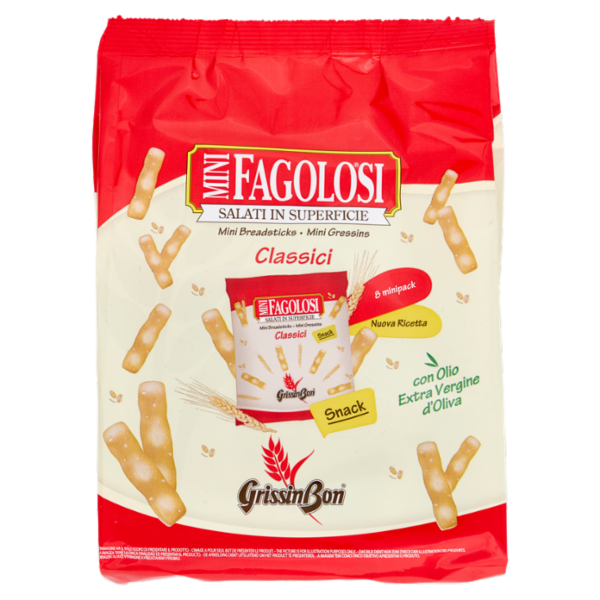 GrissinBon Fagolosi Mini Classici Snack 8 minipack 165 g