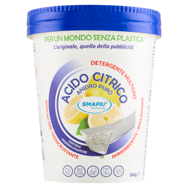 Smapiù Acido Citrico Anidro Puro 500 g