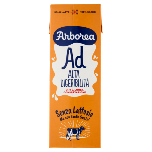 Arborea Ad Alta Digeribilità UHT a Lunga Conservazione Senza Lattosio 1000 ml