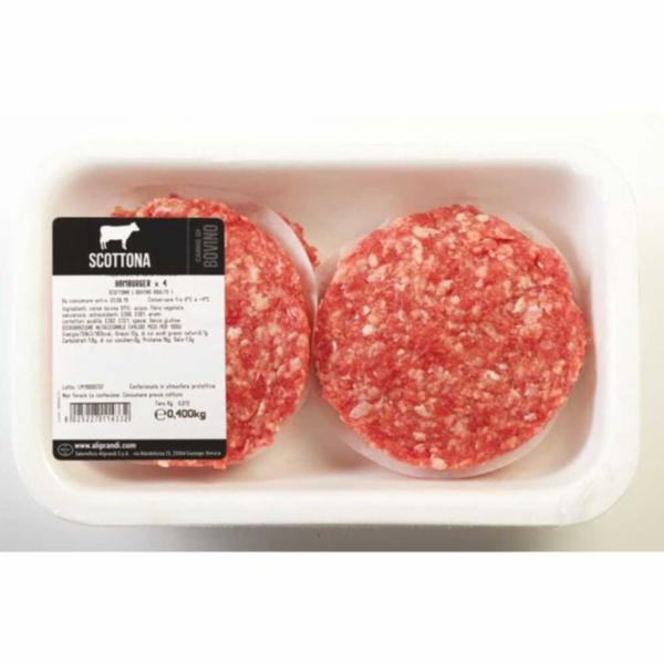 Hamburger Di Scottona 4 Pezzi 400g