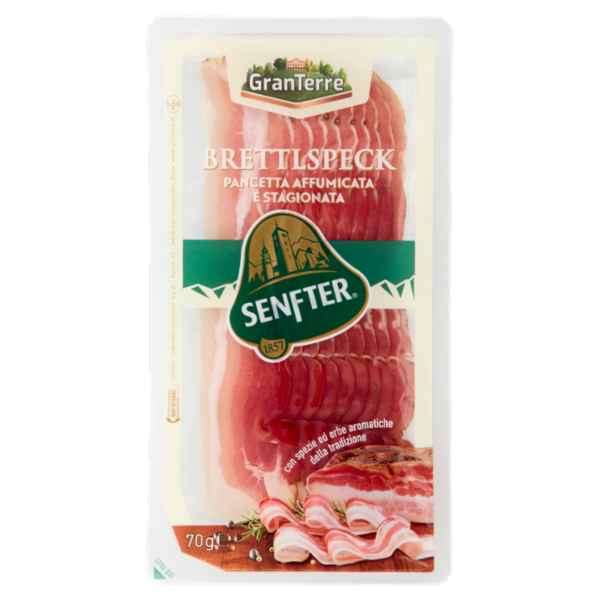 GranTerre Brettlspeck Pancetta Affumicata e Stagionata 70 g