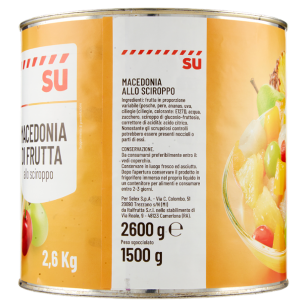 Sù Macedonia di Frutta allo Sciroppo 2,6 kg