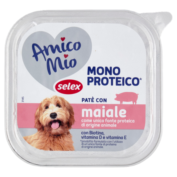 Selex Amico Mio Cane Paté con Maiale Mono Proteico 150 g