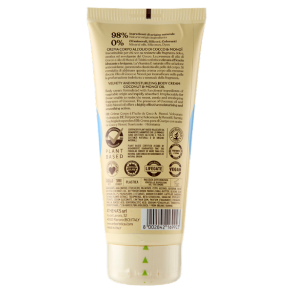 l'Erboristica Crema Corpo Vellutante Idratante Olio di Cocco & Monoï 200 ml