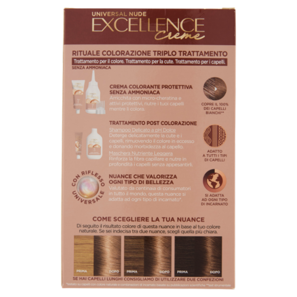 L'Oréal Paris Excellence Creme Colorazione Senza Ammoniaca 6U Biondo Scuro Universale
