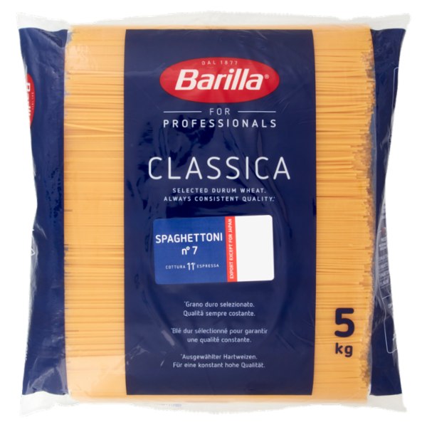 Barilla for Professionals Spaghettoni n°7 Pasta Classica Lunga Catering Foodservice 5 kg