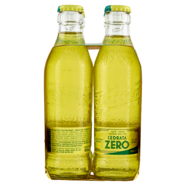 Tassoni Cedrata Zero 4 x 180 ml