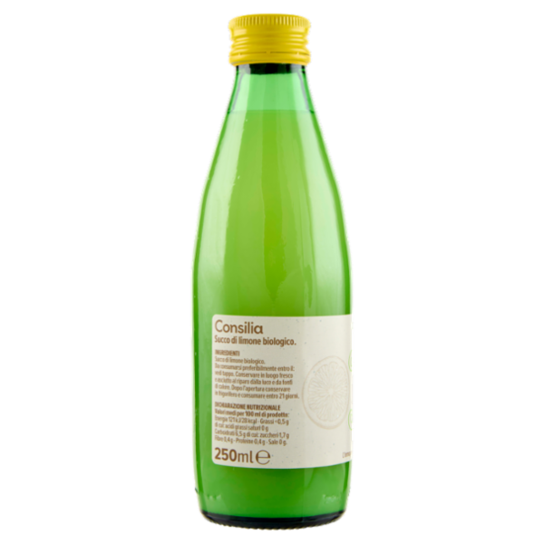 Consilia Succo di Limone di Sicilia Biologico 250 ml