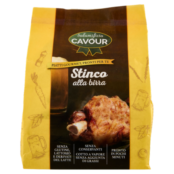 Salumificio Cavour Piatti Gourmet, Pronti per Te Stinco alla birra 650 g