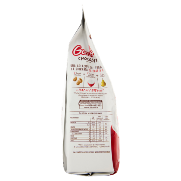 Pavesi Gocciole Chocolate Biscotti con Gocce di Cioccolato 500g