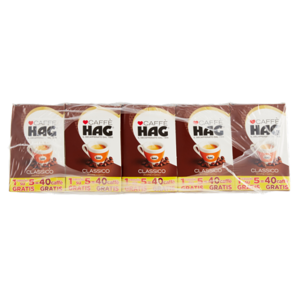 Caffè HAG Classico 5 Vassoi 40 x 6,5 g