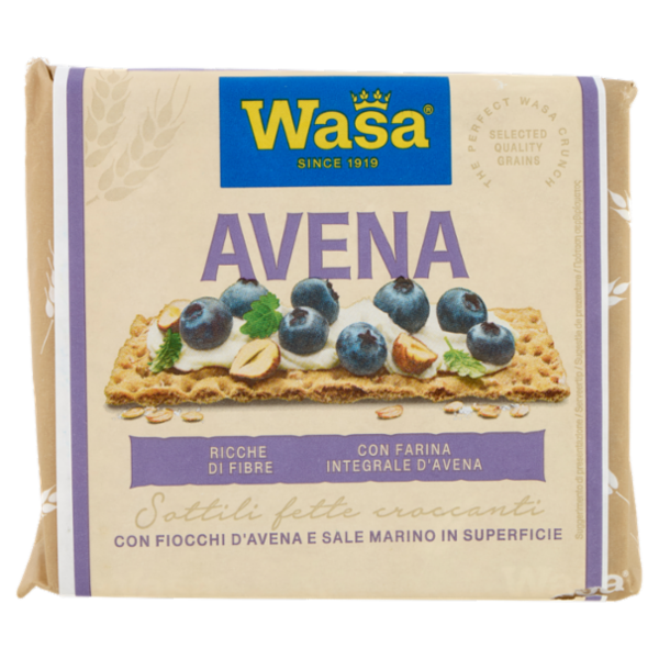 Wasa Chruncy Twist Cracker con Farina Integrale di Avena e Fiocchi d'Avena 265g