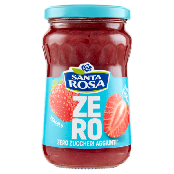 Santa Rosa Confettura Fragole Fonte di Fibre Zero Zuccheri 300 g