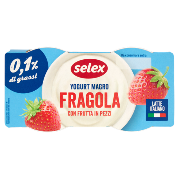 Selex Yogurt Magro Fragola 2x125 g