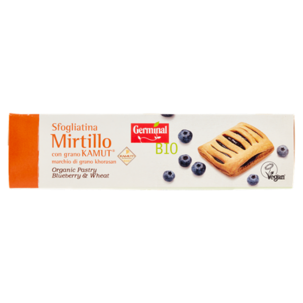 Germinal Bio Sfogliatina Mirtillo con grano Kamut 4 x 50 g