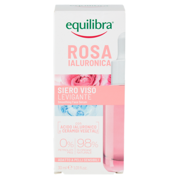 equilibra Rosa Ialuronica Siero Viso Levigante 30 ml