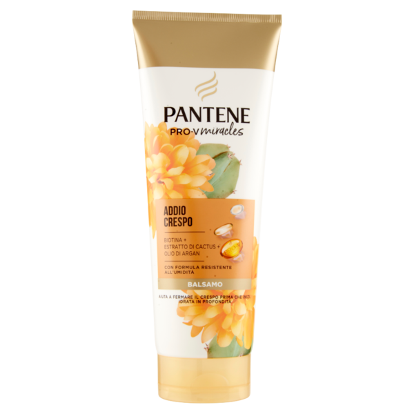 Pantene Balsamo Miracles Addio Crespo con Biotina + Estratto di Cactus + Olio di Argan 200 ml