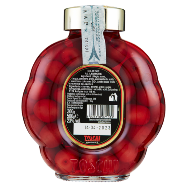 Toschi Ciliegie Spiritose al Liquore 500 g