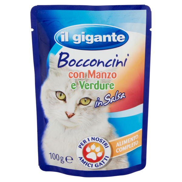 IL GIGANTE Bocconcini con Manzo e Verdure in Salsa 100 g