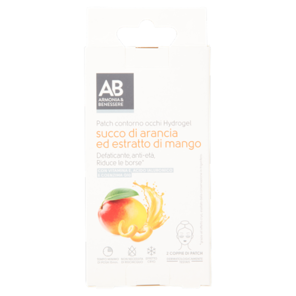 Armonia & Benessere Patch Contorno Occhi Hydrogel con Succo D'Arancia e Estratto di Mango 2 pezzi