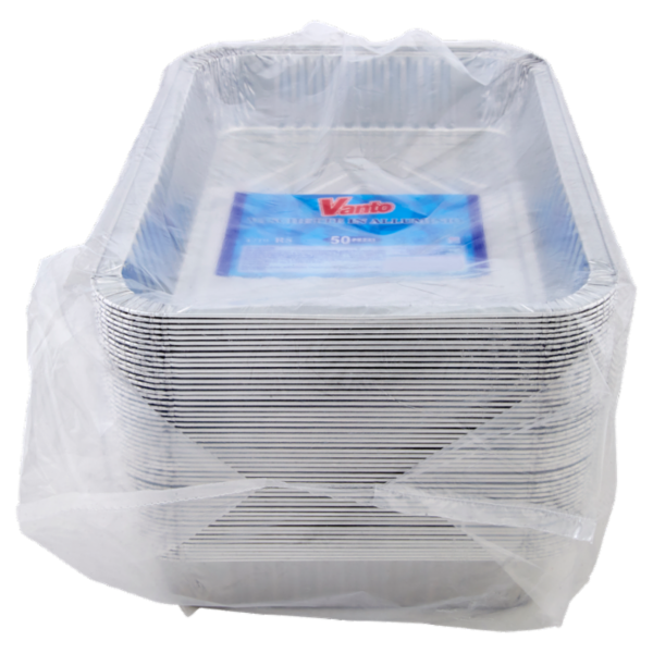 Vanto Contenitore in Alluminio 31x21x4,5 cm 50 pezzi