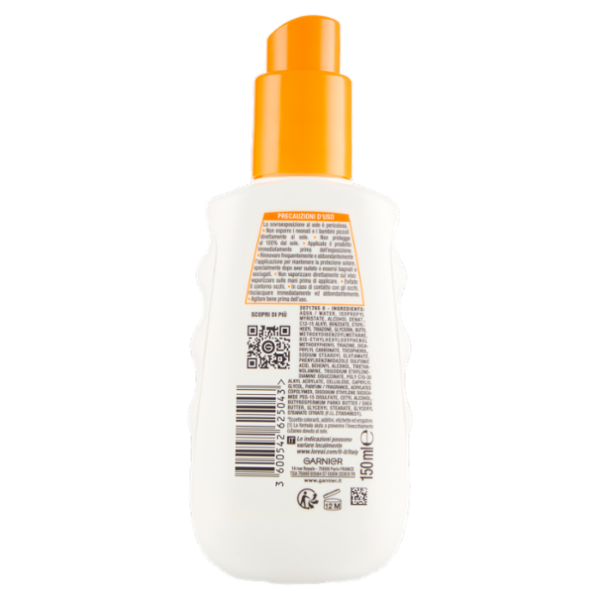 Garnier Ambre Solaire Hydra 24H Protect Protezione Spray Alta SPF30 150 ml