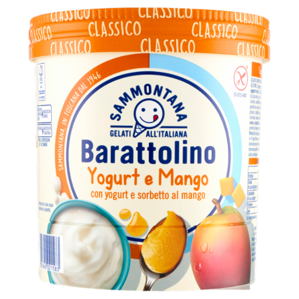 Sammontana Barattolino Classico Yogurt e Mango 500 g