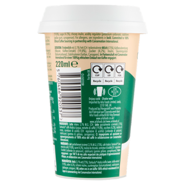Starbucks Caffè Latte 220 ml