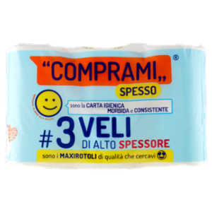 Comprami Spesso Carta Igienica 3 Veli Maxirotoli 12 Pz