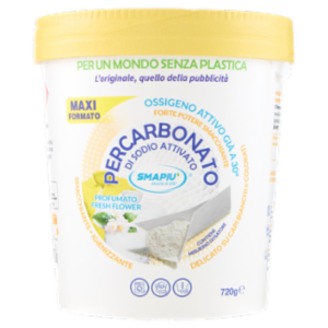 Smapiù Percarbonato Di Sodio Attivato Delicato Su Capi Bianchi e Colorati 720 g