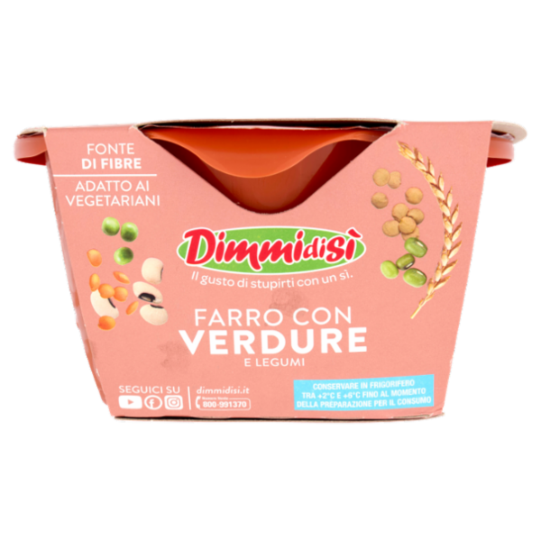 DimmidiSì Farro con Verdure e Legumi 620 g
