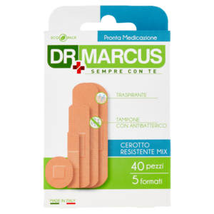 Dr Marcus Pronta Medicazione Cerotto Resistente Mix 5 Formati 40 Pz