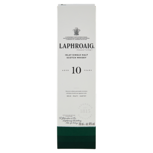 Laphroaig Aged 10 Years Islay Single Malt Scotch Whisky 700 ml