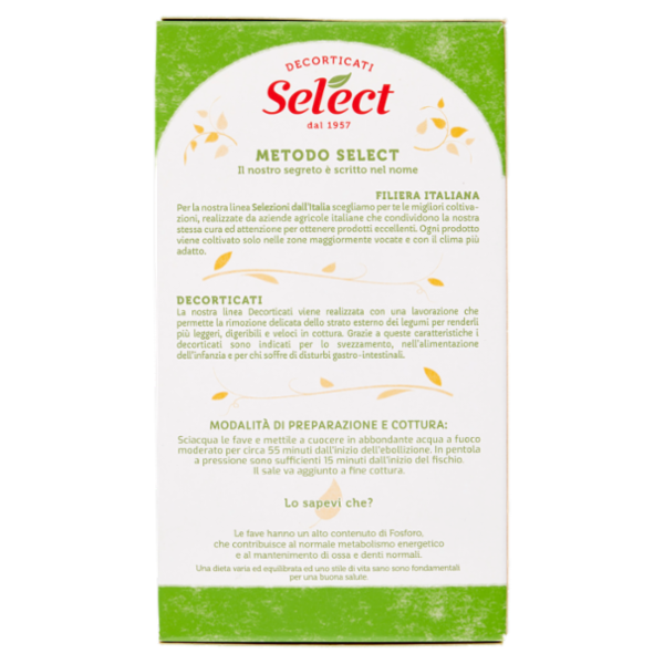 Select Selezioni dall'Italia Fave Decorticate 350 g