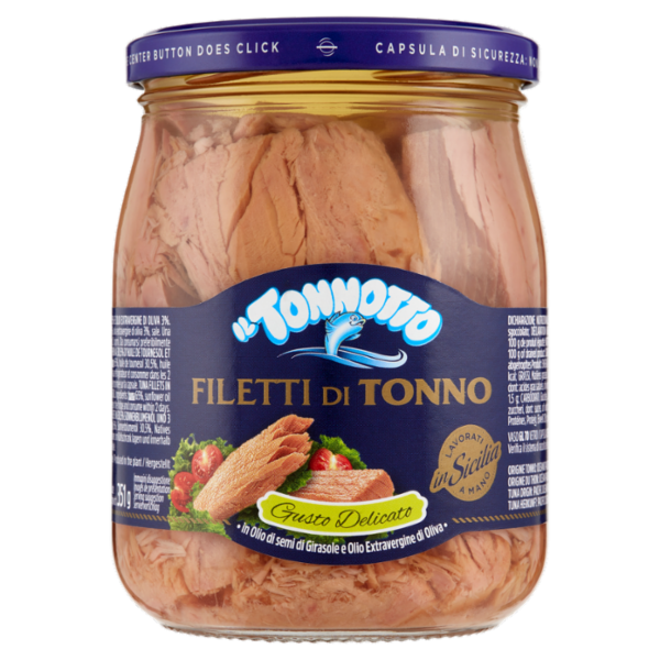 L'Isola d'Oro il Tonnotto Filetti di Tonno Gusto Delicato 540 g