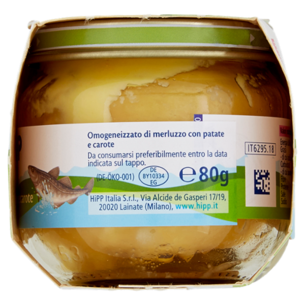 HiPP Merluzzo con patate e carote Omogeneizzato 2 x 80 g