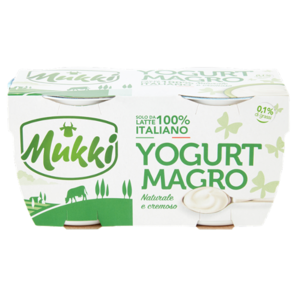 Mukki Yogurt Magro Naturale e cremoso 2 x 125 g
